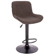 Барный стул Everprof Grace Black Ткань Темно-коричневый