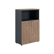 Шкаф NW 1280/2 полузакрытый темный орех/антрацит