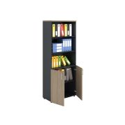 Шкаф NW 2080/2 полузакрытый вяз натуральный/антрацит