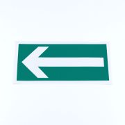 Знак эвакуационный «Направление эвакуации», КОМПЛЕКТ 5 штук, 150х300 мм, фотолюминесцентный, пленка, E27, Е27