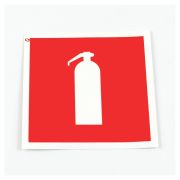 Знак пожарной безопасности «Огнетушитель», КОМПЛЕКТ 10 штук, 100х100 мм, пленка, F04