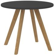 Стол журнальный FORTA FCT 570, черный графит/бук, 570х570х475 мм
