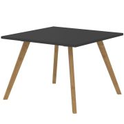 Стол журнальный FORTA FCT 6767, черный графит/бук, 670х670х475 мм