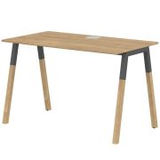 Стол рабочий FORTA FST 1167, дуб гамильтон/антрацит/бук, 1180х670х733 мм