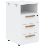 Тумба приставная FORTA FLC-3D.1A, белый, 408х504х733 мм