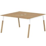 Бенч-система FORTA FWST 1313, дуб гамильтон/белый/бук, 1380х1370х733 мм