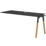 Бенч-система FORTA FIST 1567, черный графит/антрацит/бук, 1580х670х733 мм