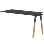 Бенч-система FORTA FIST 1367, черный графит/антрацит/бук, 1380х670х733 мм