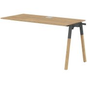 Бенч-система FORTA FIST 1367, дуб гамильтон/антрацит/бук, 1380х670х733 мм