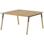 Бенч-система FORTA FWST 1313, дуб гамильтон/антрацит/бук, 1380х1370х733 мм