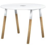 Стол для переговоров FORTA FRST 1020, белый/бук, 1020х1020х733 мм