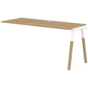 Бенч-система FORTA FIST 1567, дуб гамильтон/белый/бук, 1580х670х733 мм