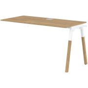 Бенч-система FORTA FIST 1367, дуб гамильтон/белый/бук, 1380х670х733 мм