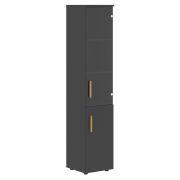 Шкаф колонка комбинированная FORTA FHC 40.2(R), правая, черный графит, 404х429х1983 мм