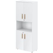 Шкаф высокий FORTA FHC 80.4(Z), белый, 802х429х1983 мм