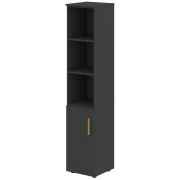 Шкаф-стеллаж FORTA FHC 40.5(L), левая, черный графит, 404х429х1983 мм
