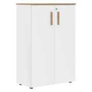 Шкаф средний FORTA FMC 80.1(Z), белый/дуб гамильтон, 802х429х1213 мм