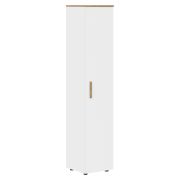 Шкаф колонка высокая FORTA FHC 40.1, белый/дуб гамильтон, 404х429х1983 мм