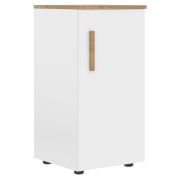 Шкаф колонка низкая FORTA FLC 40.1(R), правая, белый/дуб гамильтон, 404х429х818 мм