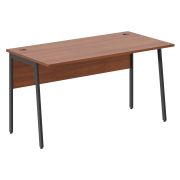 Стол рабочий IMAGO PLUS СП-3P, орех французский/антрацит, 1400х720х755 мм