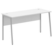 Стол рабочий IMAGO PLUS СП-3.1P, белый/алюминий, 1400х608х755 мм