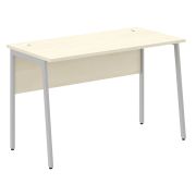 Стол рабочий IMAGO PLUS СП-2.1P, клен/алюминий, 1200х608х755 мм
