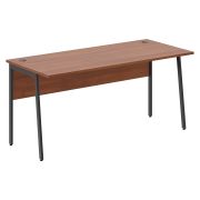 Стол рабочий IMAGO PLUS СП-4P, орех французский/антрацит, 1600х720х755 мм