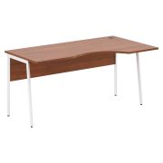 Стол эргономичный IMAGO PLUS СА-1P(R), правый, орех французский/белый, 1600х900х755 мм