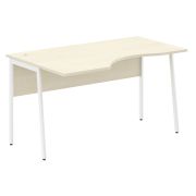 Стол эргономичный IMAGO PLUS СА-2P(L), левый, клен/белый, 1400х900х755 мм
