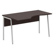 Стол эргономичный IMAGO PLUS СА-2P(L), левый, венге магия/алюминий, 1400х900х755 мм