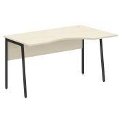 Стол эргономичный IMAGO PLUS СА-2P(R), правый, клен/антрацит, 1400х900х755 мм