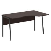 Стол эргономичный IMAGO PLUS СА-2P(R), правый, венге магия/антрацит, 1400х900х755 мм