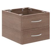 Тумба подвесная с двумя ящиками IMAGO PLUS СРС-2V.1, ясень шимо, 407х448х325 мм