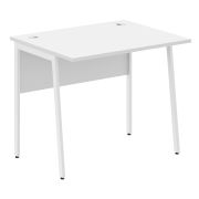 Стол рабочий IMAGO PLUS СП-1P, белый/белый, 900х720х755 мм