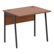 Стол рабочий IMAGO PLUS СП-1P, орех французский/антрацит, 900х720х755 мм