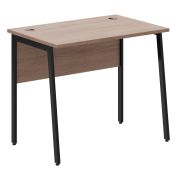Стол рабочий IMAGO PLUS СП-1.1P, ясень шимо/черный, 900х608х755 мм