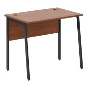 Стол рабочий IMAGO PLUS СП-1.1P, орех французский/антрацит, 900х608х755 мм