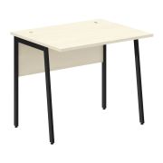 Стол рабочий IMAGO PLUS СП-1P, клен/черный, 900х720х755 мм