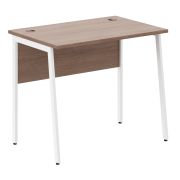 Стол рабочий IMAGO PLUS СП-1.1P, ясень шимо/белый, 900х608х755 мм