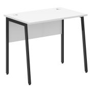 Стол рабочий IMAGO PLUS СП-1.1P, белый/антрацит, 900х608х755 мм