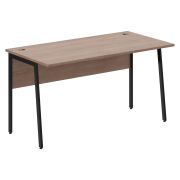 Стол рабочий IMAGO PLUS СП-3P, ясень шимо/черный, 1400х720х755 мм