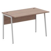 Стол рабочий IMAGO PLUS СП-2P, ясень шимо/алюминий, 1200х720х755 мм