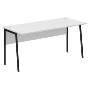Стол рабочий IMAGO PLUS СП-4P, белый/черный, 1600х720х755 мм