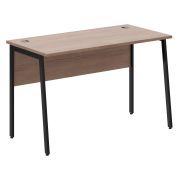 Стол рабочий IMAGO PLUS СП-2.1P, ясень шимо/черный, 1200х608х755 мм