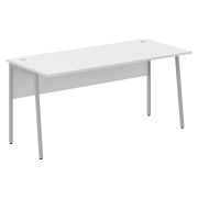 Стол рабочий IMAGO PLUS СП-4P, белый/алюминий, 1600х720х755 мм