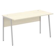 Стол рабочий IMAGO PLUS СП-3P, клен/алюминий, 1400х720х755 мм