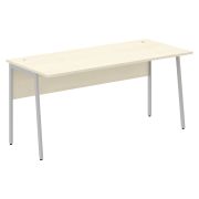 Стол рабочий IMAGO PLUS СП-4P, клен/алюминий, 1600х720х755 мм