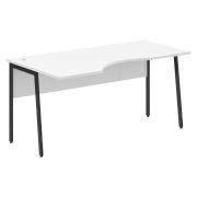 Стол эргономичный IMAGO PLUS СА-1P(L), левый, белый/антрацит, 1600х900х755 мм