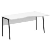 Стол эргономичный IMAGO PLUS СА-1P(R), правый, белый/антрацит, 1600х900х755 мм