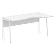 Стол эргономичный IMAGO PLUS СА-1P(R), правый, белый/белый, 1600х900х755 мм